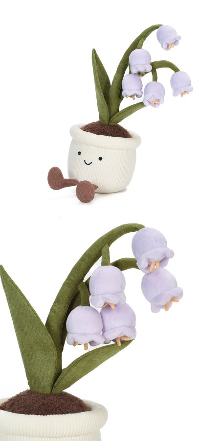 Purple Lily-of-the-Valley Pot Plush