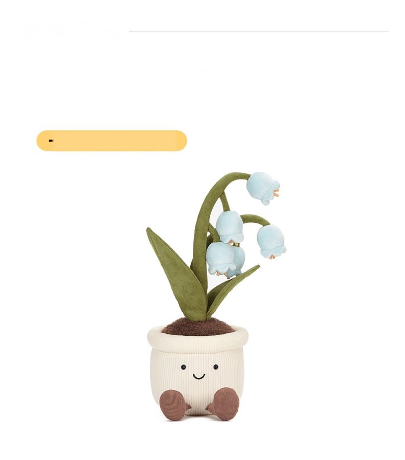 Blue Lily-of-the-Valley Pot Plush
