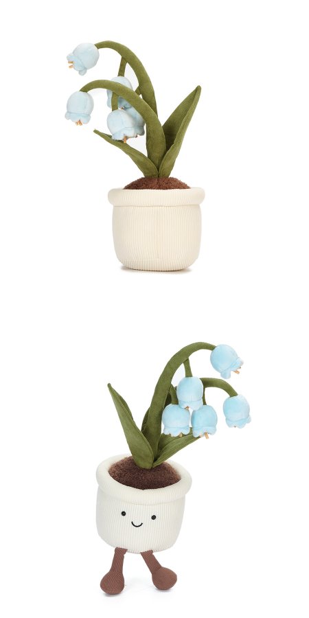 Blue Lily-of-the-Valley Pot Plush