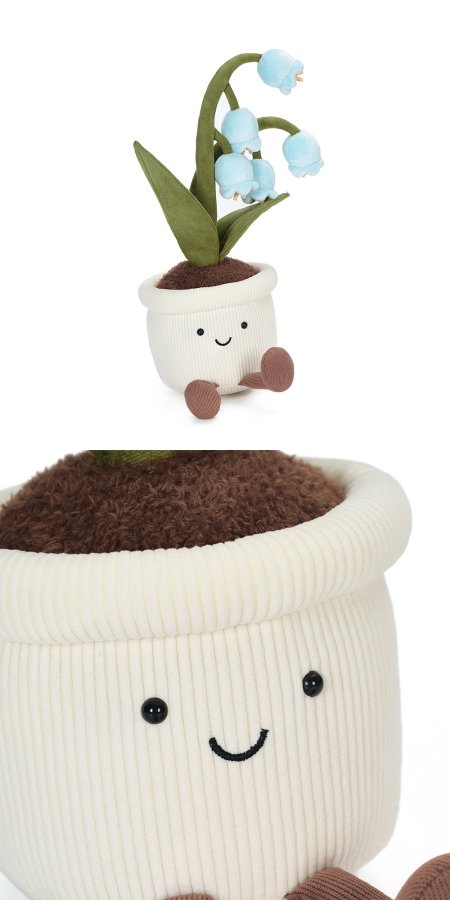 Blue Lily-of-the-Valley Pot Plush