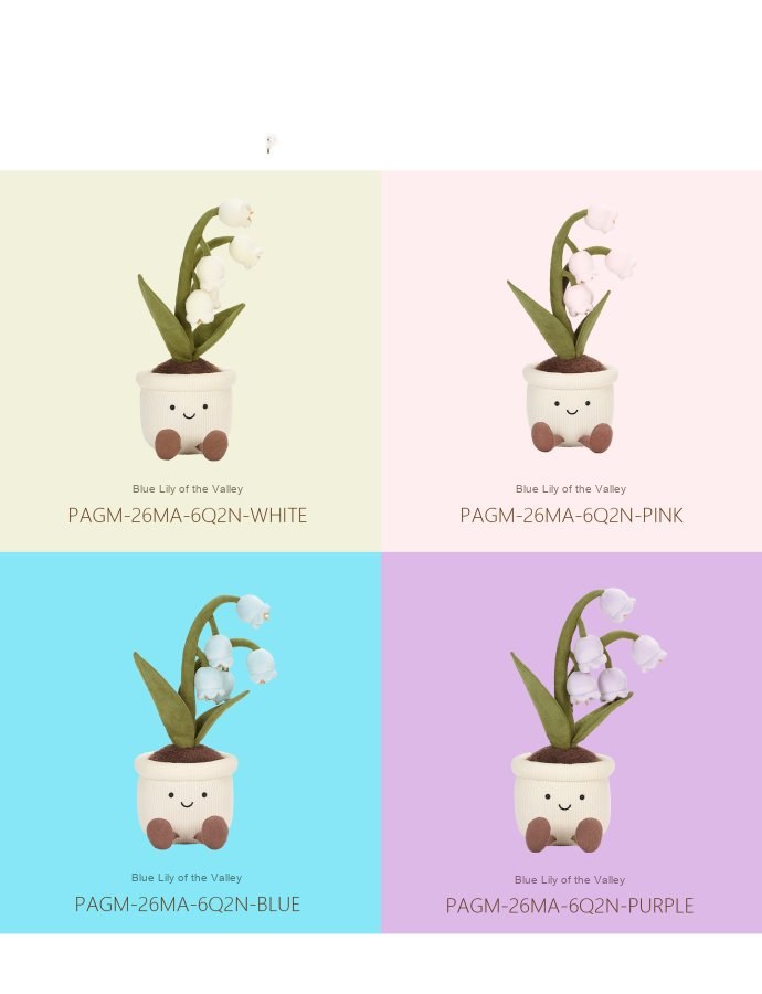 Lily-of-the-Valley Pot Plush