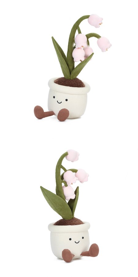 Lily-of-the-Valley Pot Plush