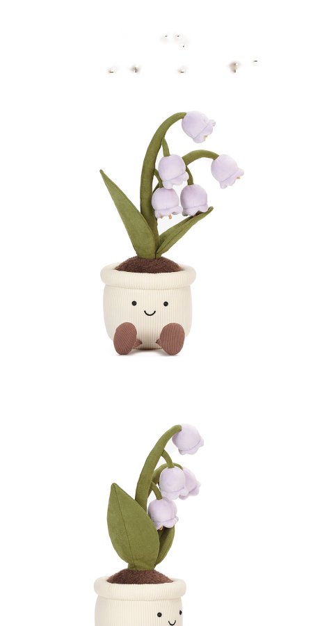 Lily-of-the-Valley Pot Plush