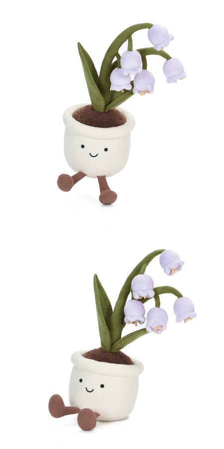 Lily-of-the-Valley Pot Plush