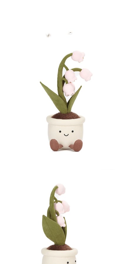 Pink Lily-of-the-Valley Pot Plush
