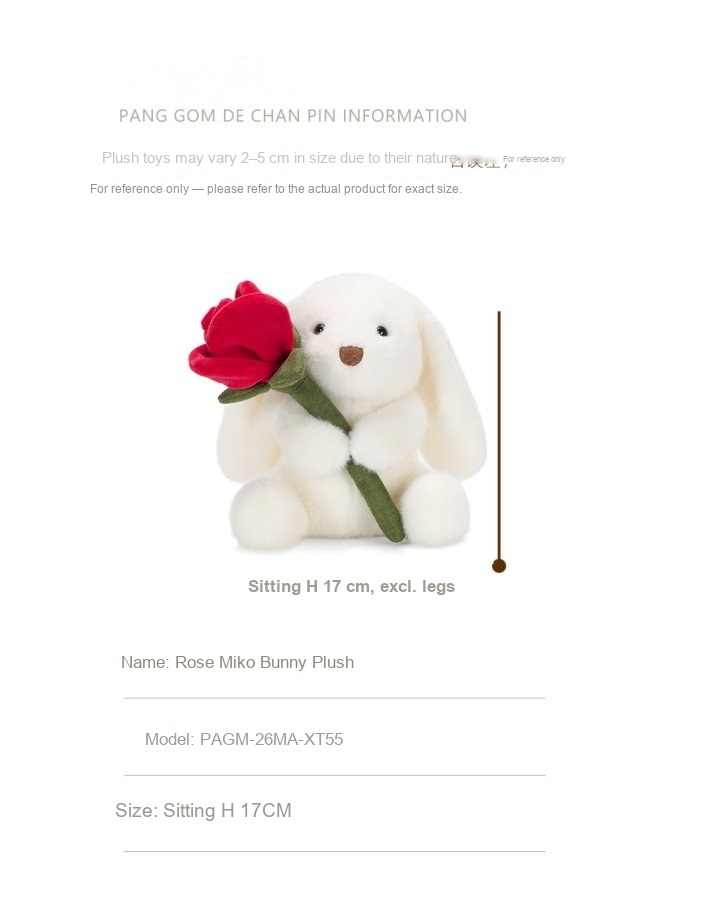 Rose Miko Bunny Plush