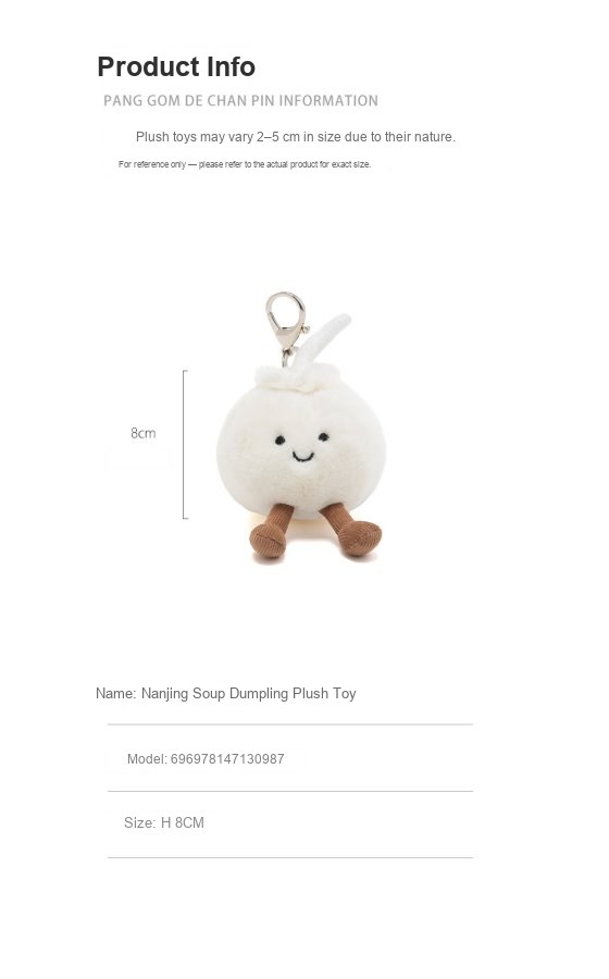Nanjing Soup Dumpling Plush Toy