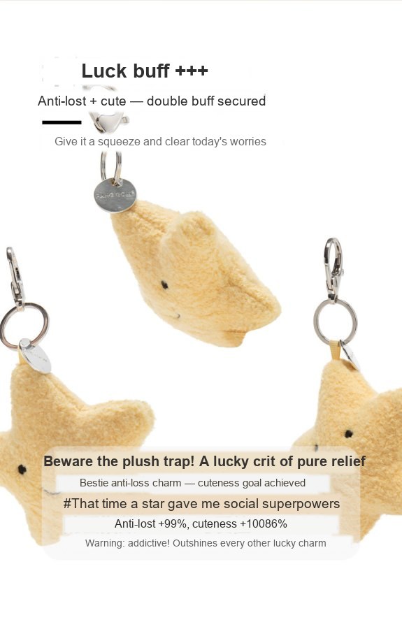 Lucky Star Plush Charm