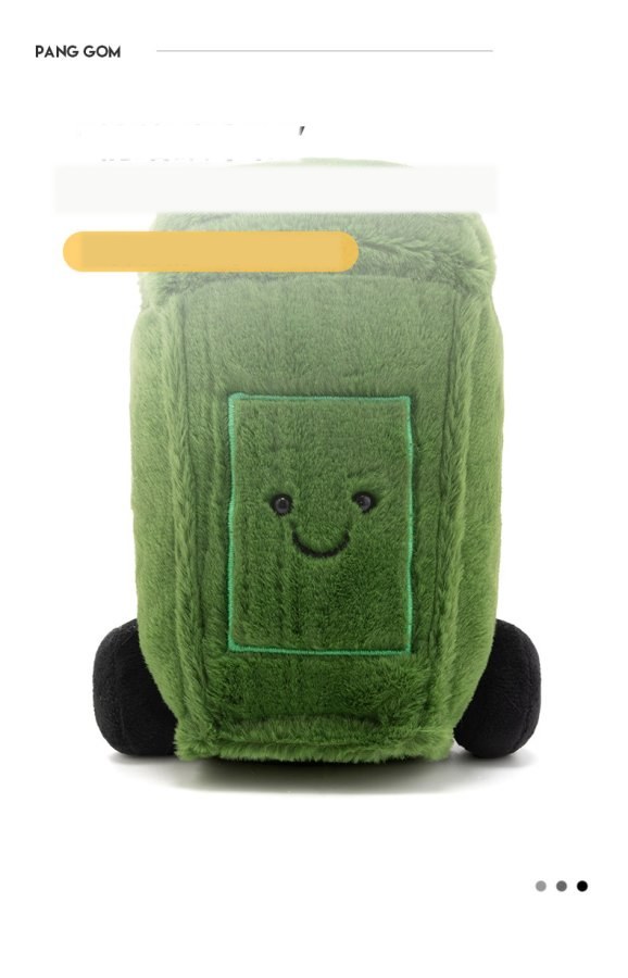 Mood Trash Bin Plush Toy