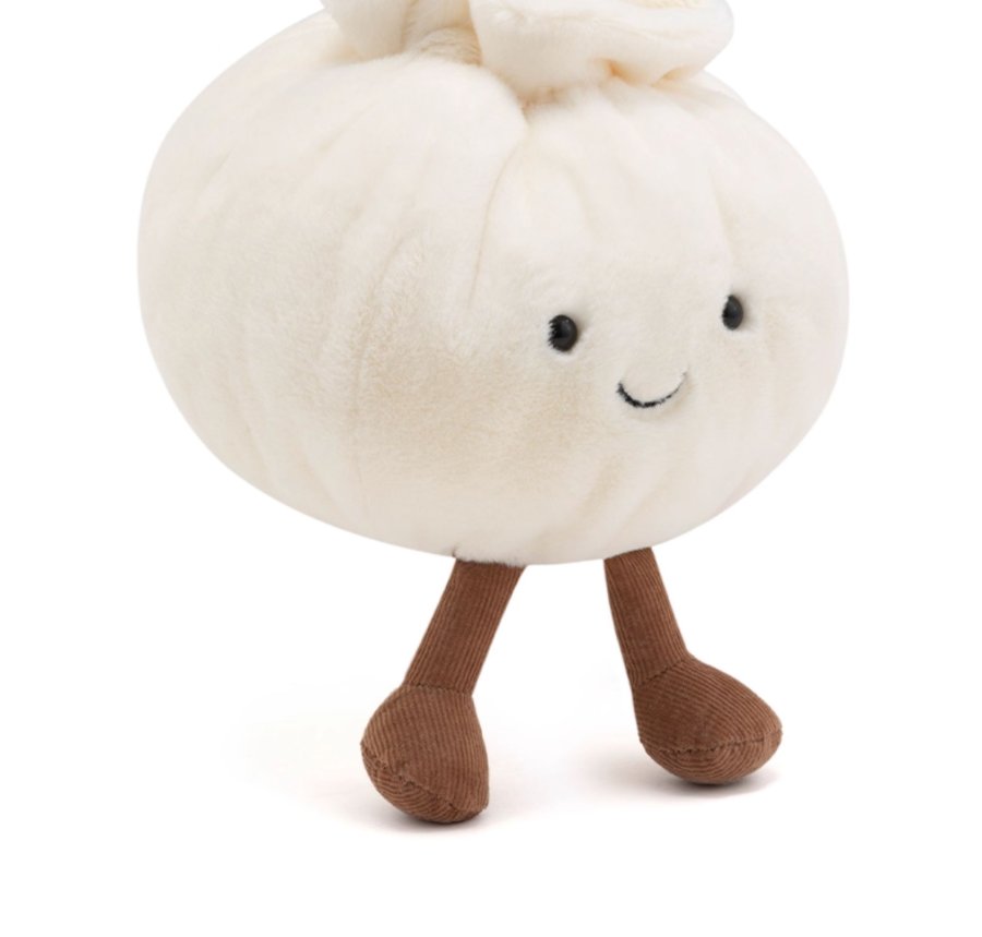 Xiaolongbao Plush Toy with Straw