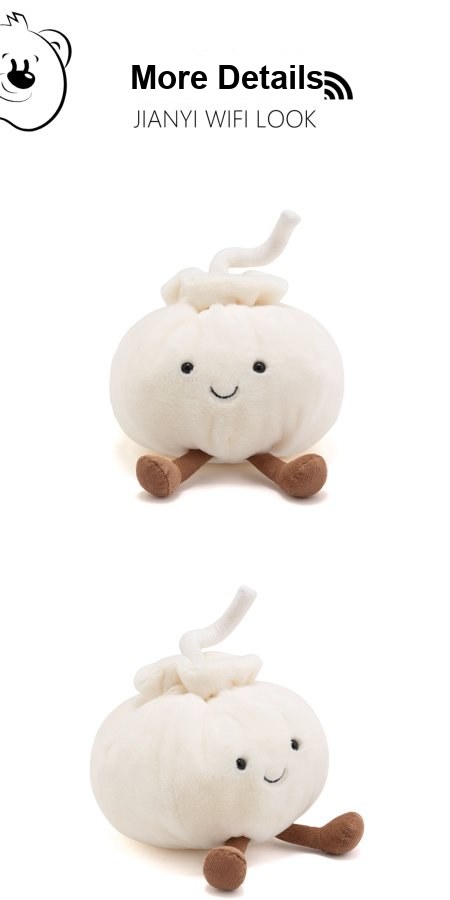 Xiaolongbao Plush Toy with Straw