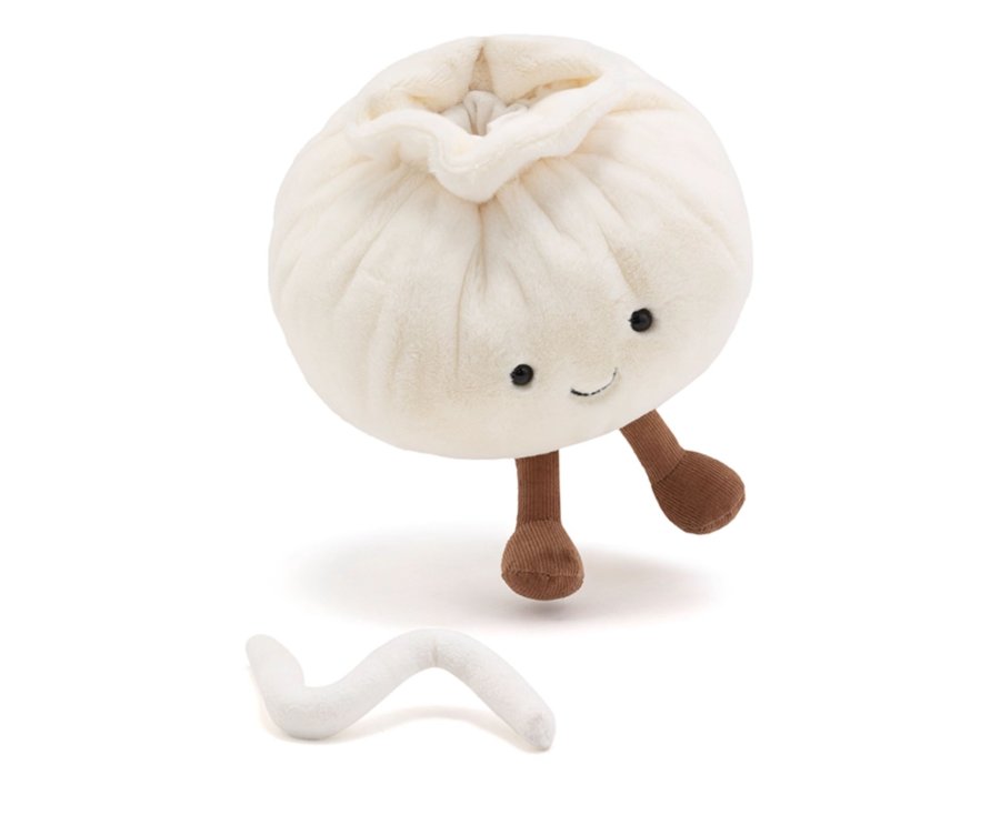 Xiaolongbao Plush Toy with Straw