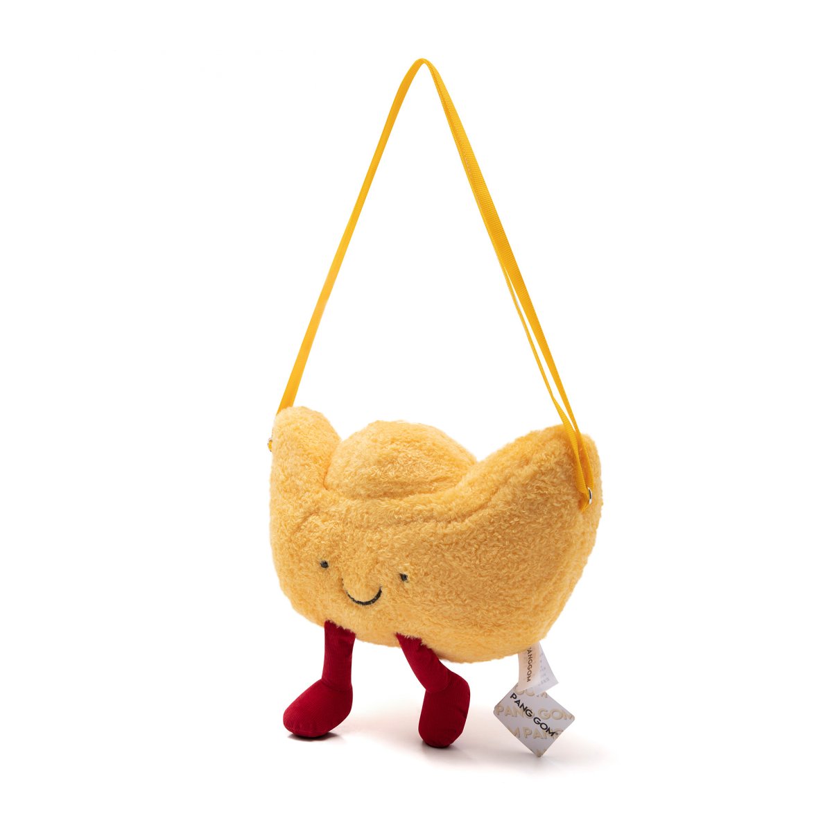Gold Ingot Plush Shoulder Bag