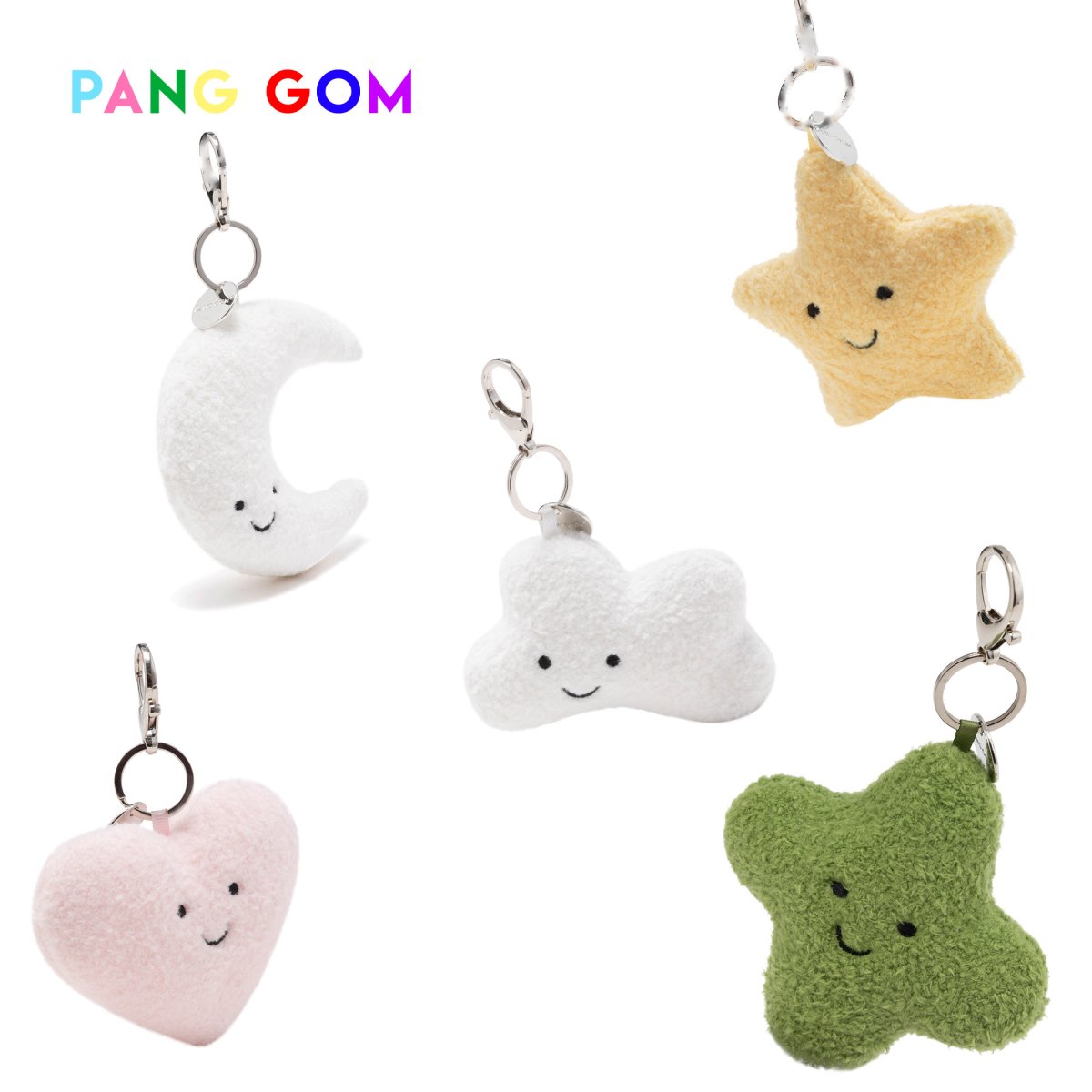 Happy Face Plush Charm