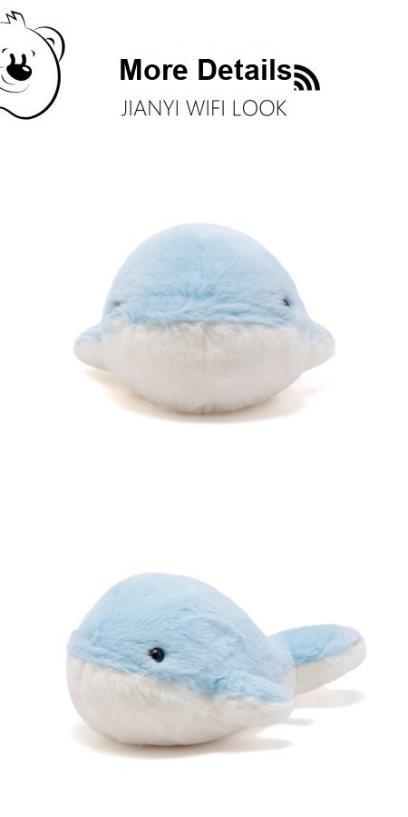 Heart Whale Baby Plush Toy