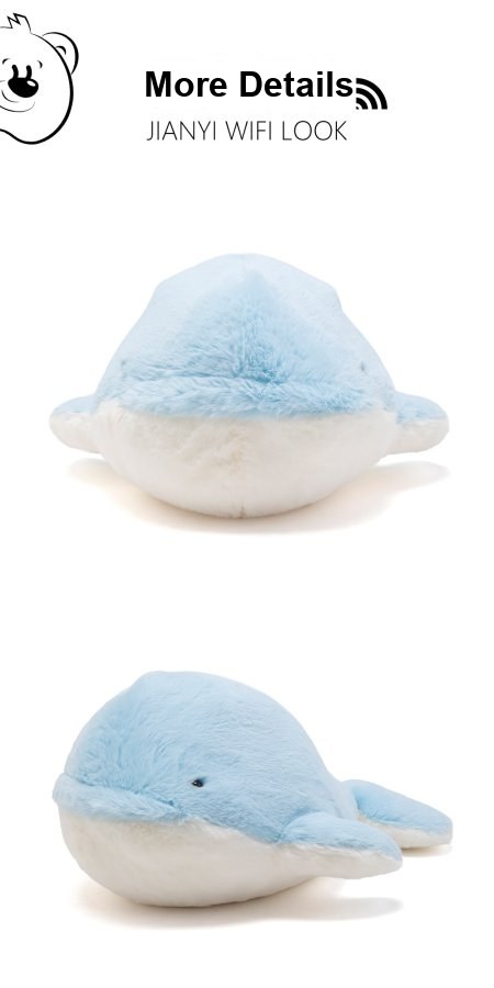 Blue Heart Whale Plush Toy