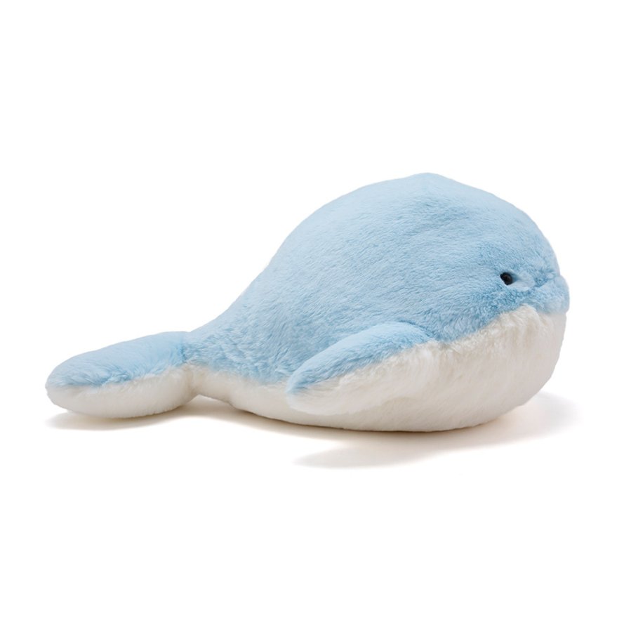 Blue Heart Whale Plush Toy