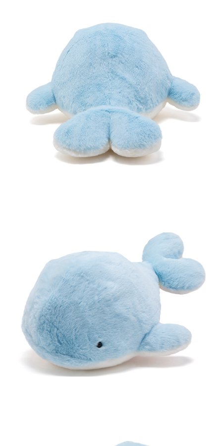 Blue Heart Whale Plush Toy
