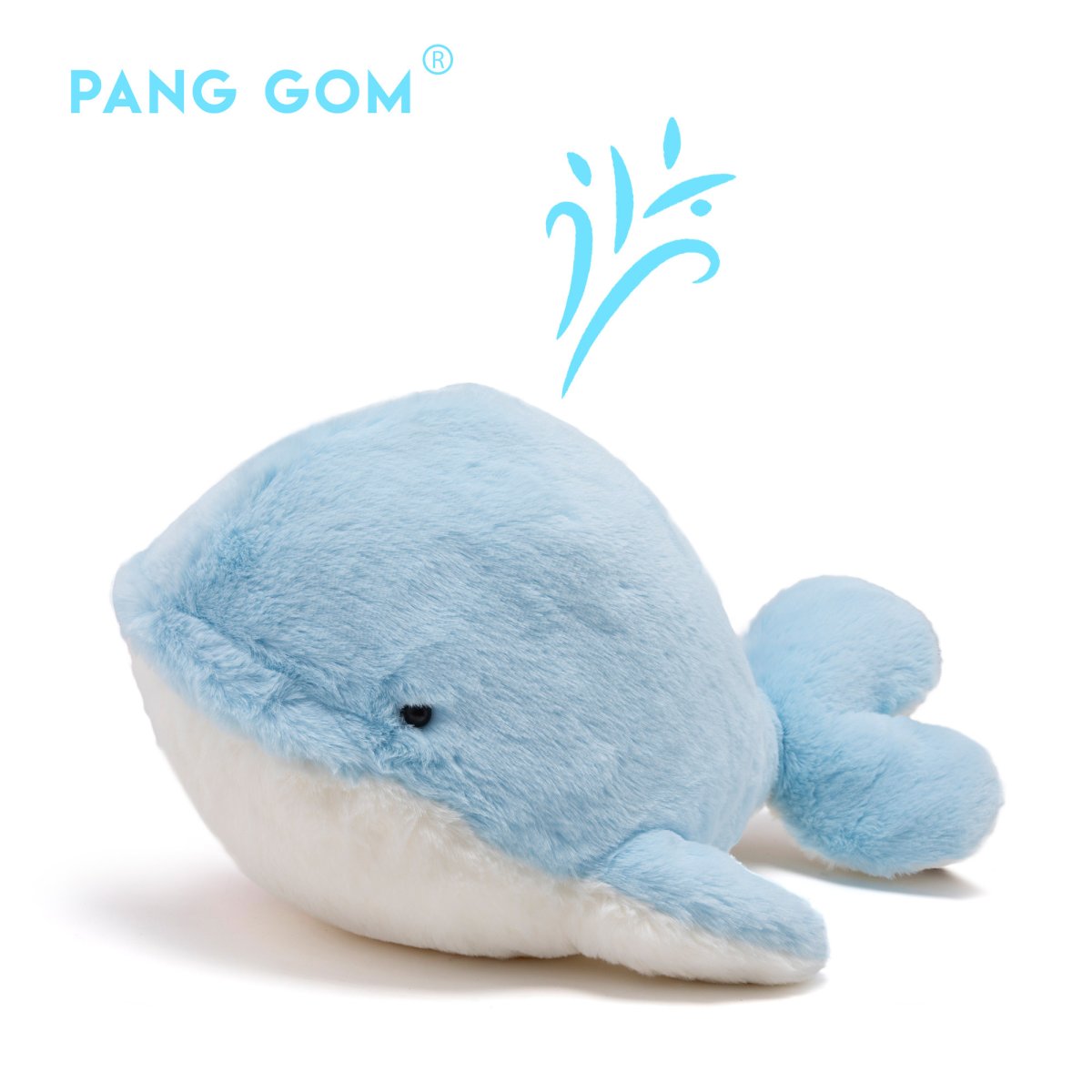 Blue Heart Whale Plush Toy