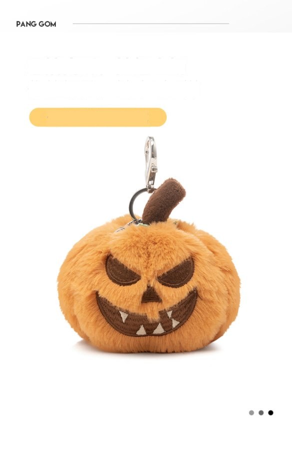 Halloween Devil Pumpkin Plush Charm