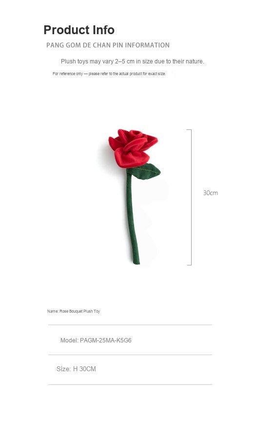 Rose Bouquet Plush Toy