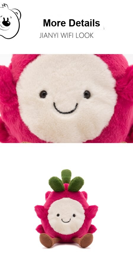 Dragon Fruit Plush Toy (Half Fruit Series)