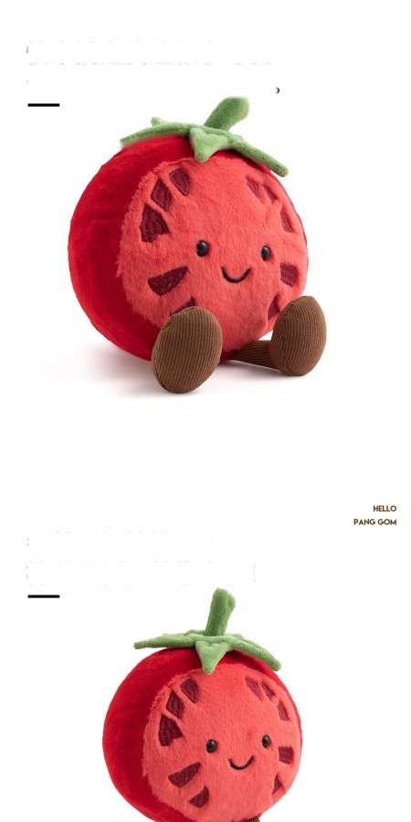 Tomato Plush Toy (Half Fruit Series)