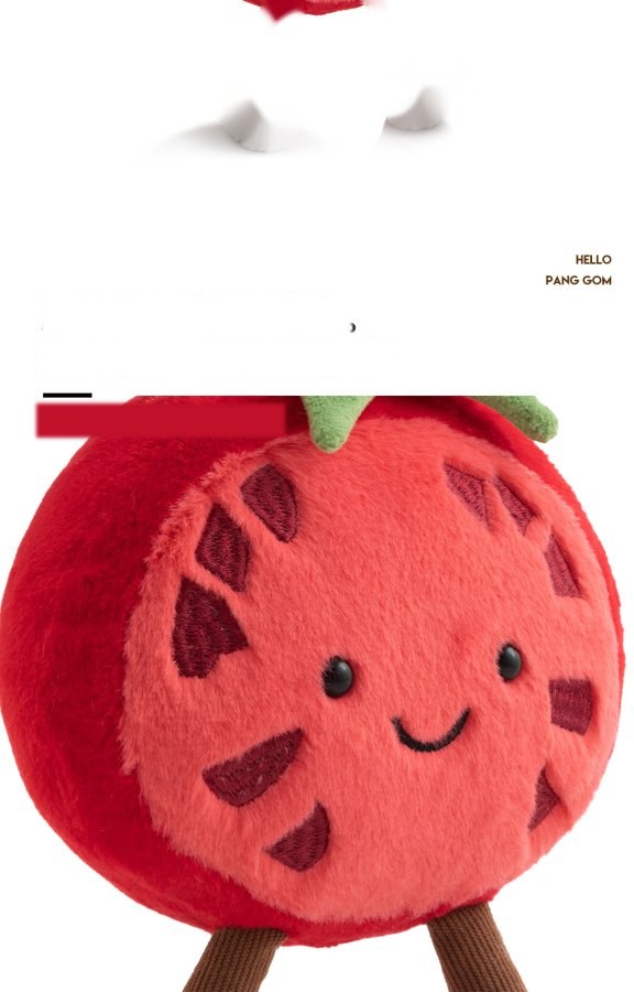 Tomato Plush Toy (Half Fruit Series)