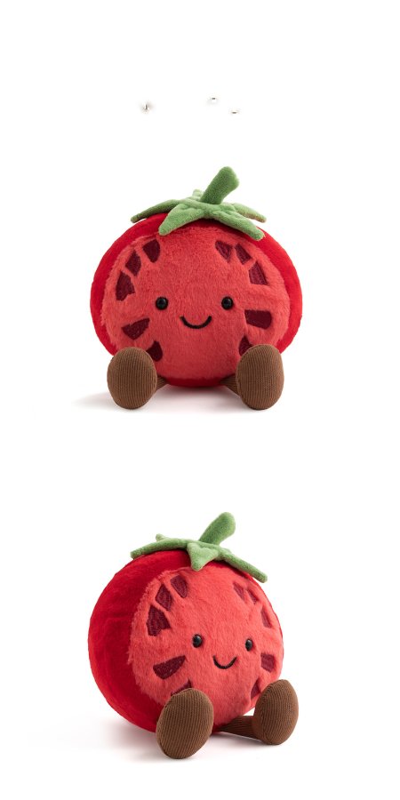 Tomato Plush Toy (Half Fruit Series)
