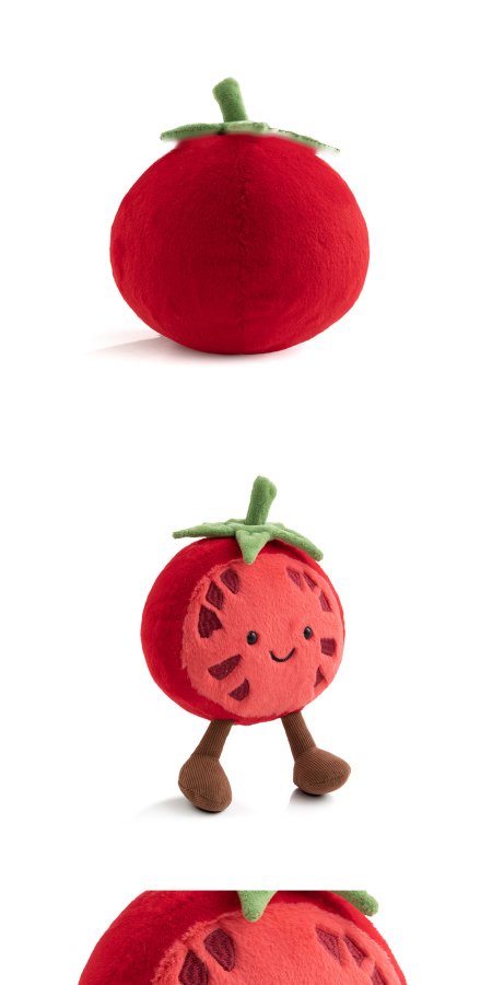 Tomato Plush Toy (Half Fruit Series)