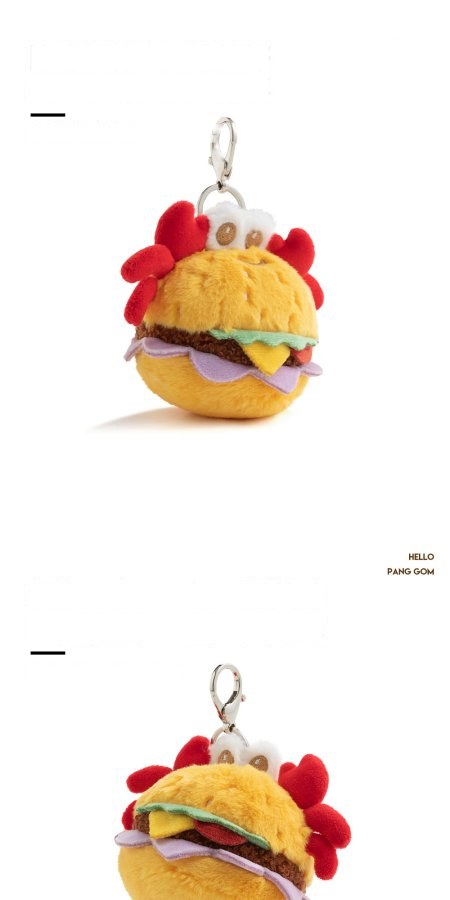 Crab Burger Plush Charm