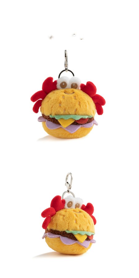 Crab Burger Plush Charm