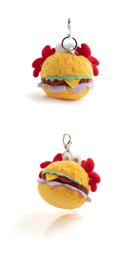 Crab Burger Plush Charm