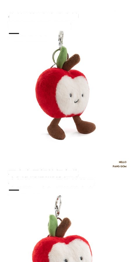 Happy Apple Plush Charm