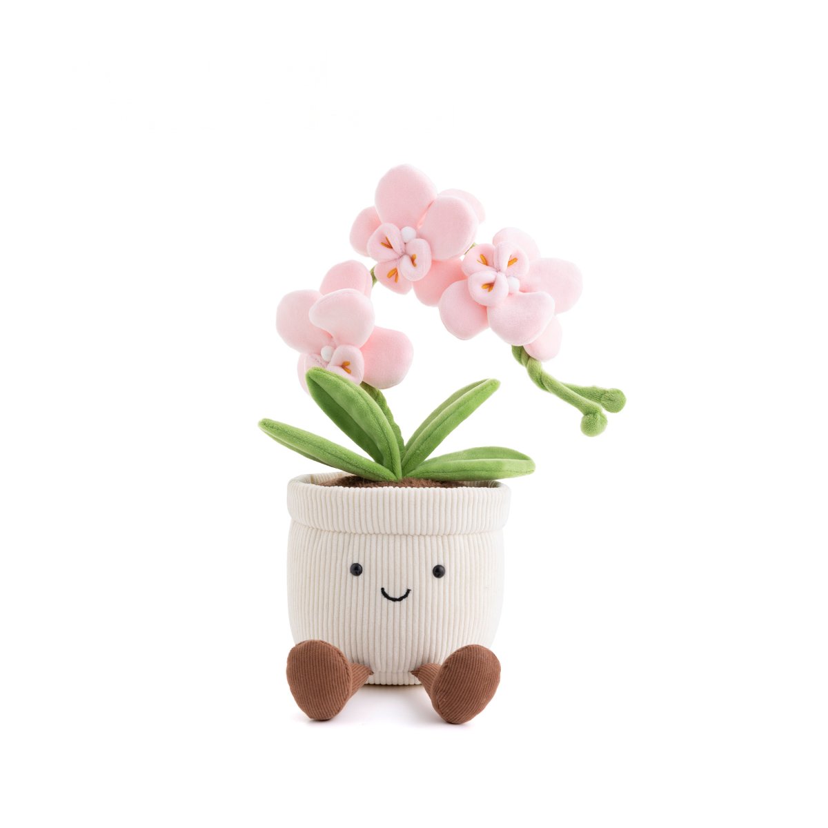 Pink Phalaenopsis Orchid Pot Plush