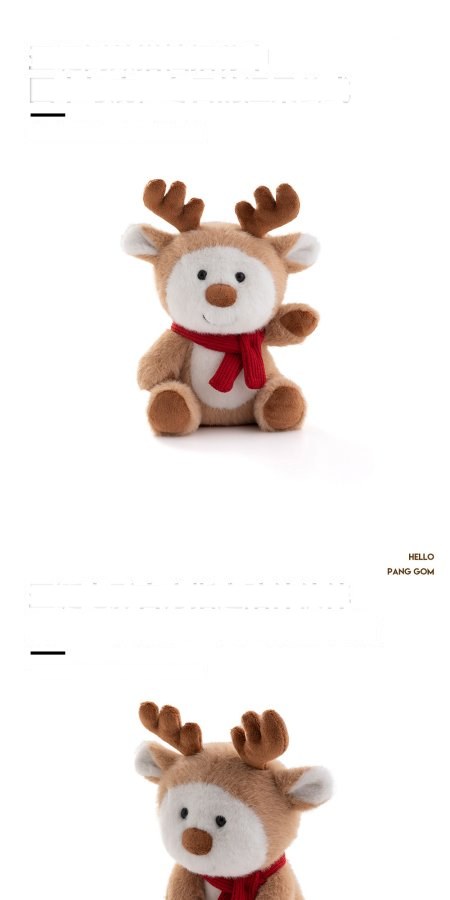 Reindeer with Scarf Plush Toy