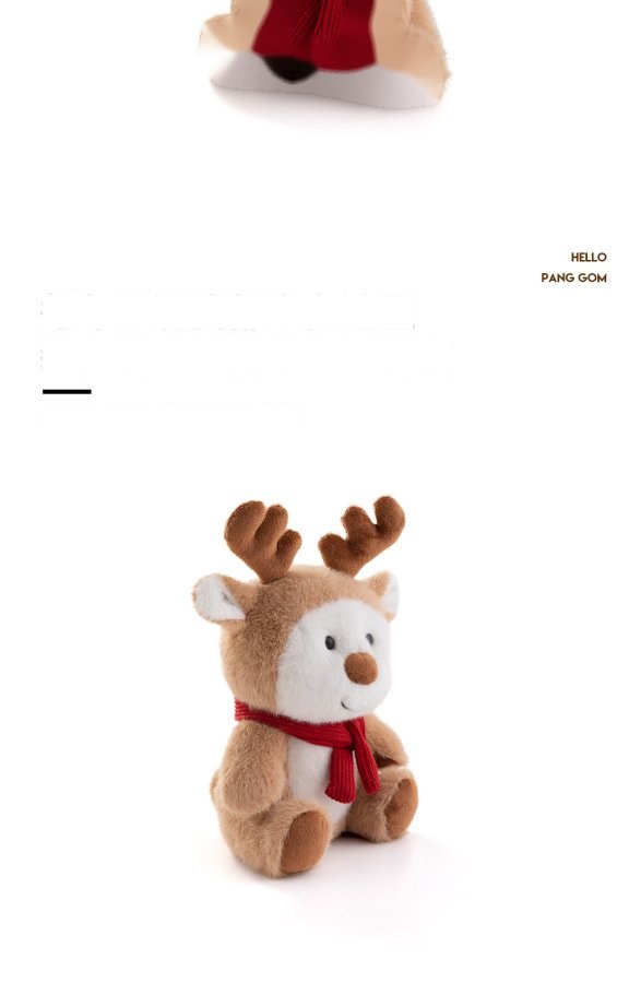 Reindeer with Scarf Plush Toy