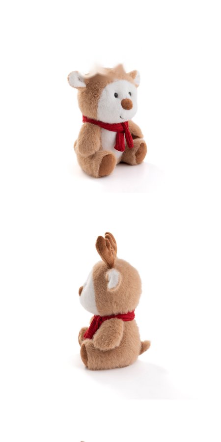 Reindeer with Scarf Plush Toy